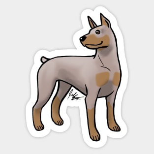 Dog - Doberman Pinscher - Fawn and Tan Sticker